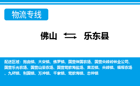 佛山到乐东县物流专线_佛山至乐东县物流公司_佛山到乐东县货运专线