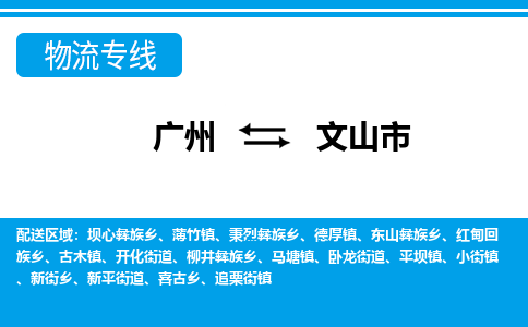 广州到文山市物流公司|广州至文山市货运专线