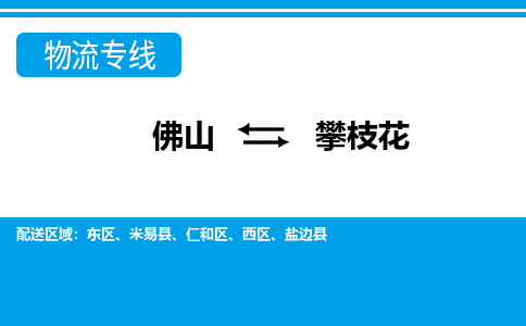 佛山到攀枝花物流专线_佛山至攀枝花物流公司_佛山到攀枝花货运专线